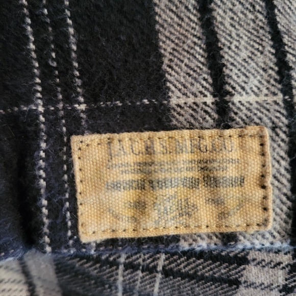 Jachs Men's Brawny Flannel Shirt Black, Cream and Grey XXL - Picture 5 of 7